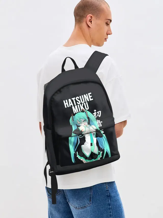 Джинсовый рюкзак с принтом «Hatsune Miku»