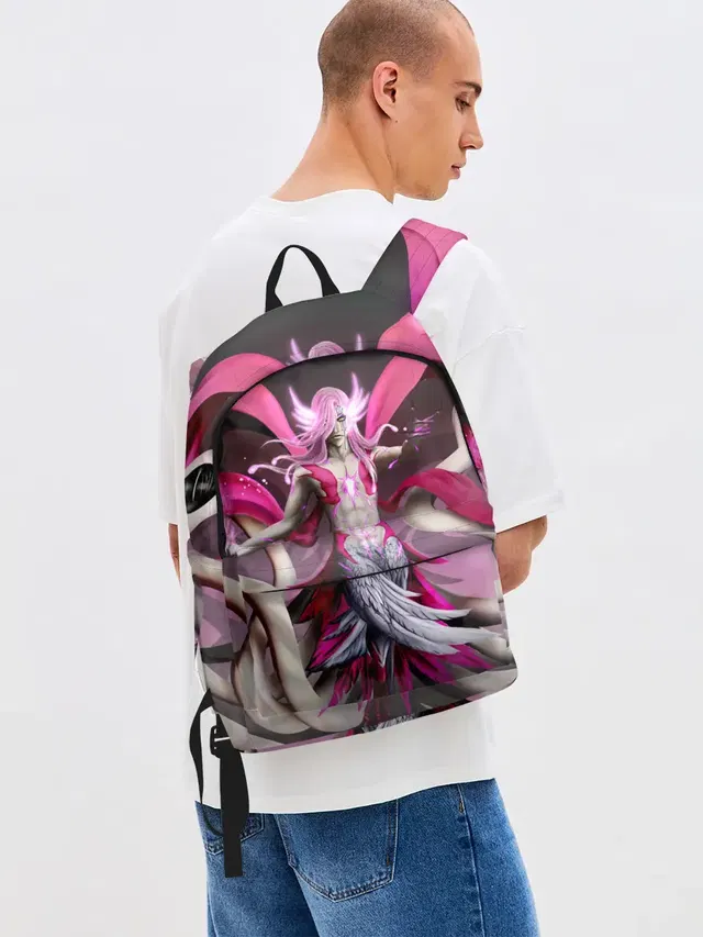 Джинсовый рюкзак с принтом «Bleach Aurora Archangel Art»