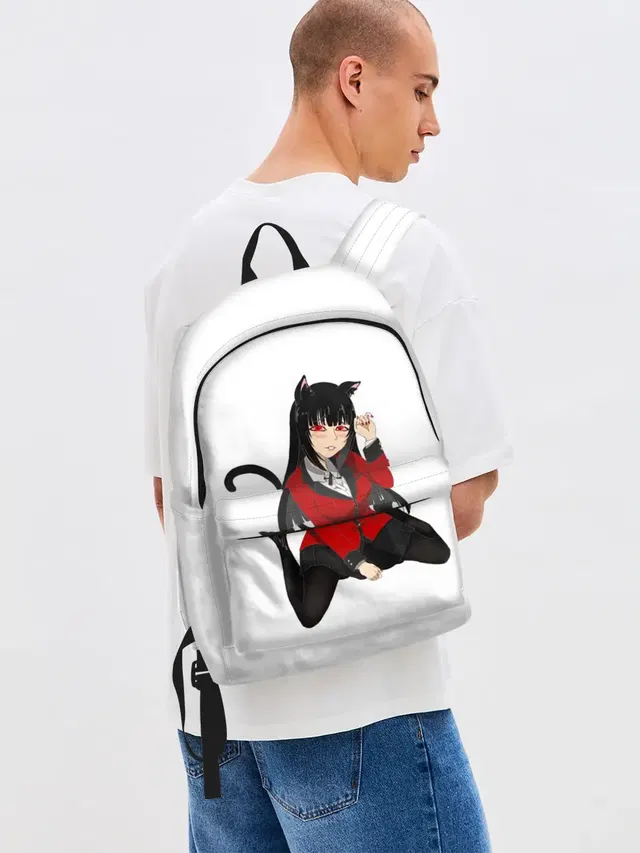 Джинсовый рюкзак с принтом «Jabami Yumeko»