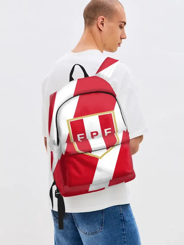 Джинсовый рюкзак с принтом «Сборная Перу»
