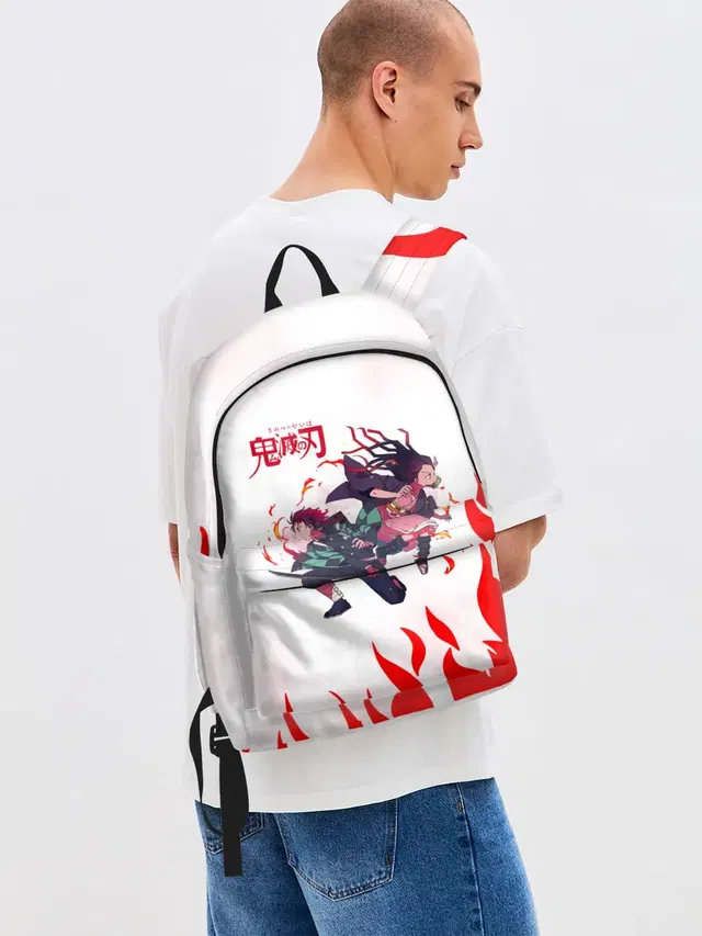 Танджиро и Незуко в огне