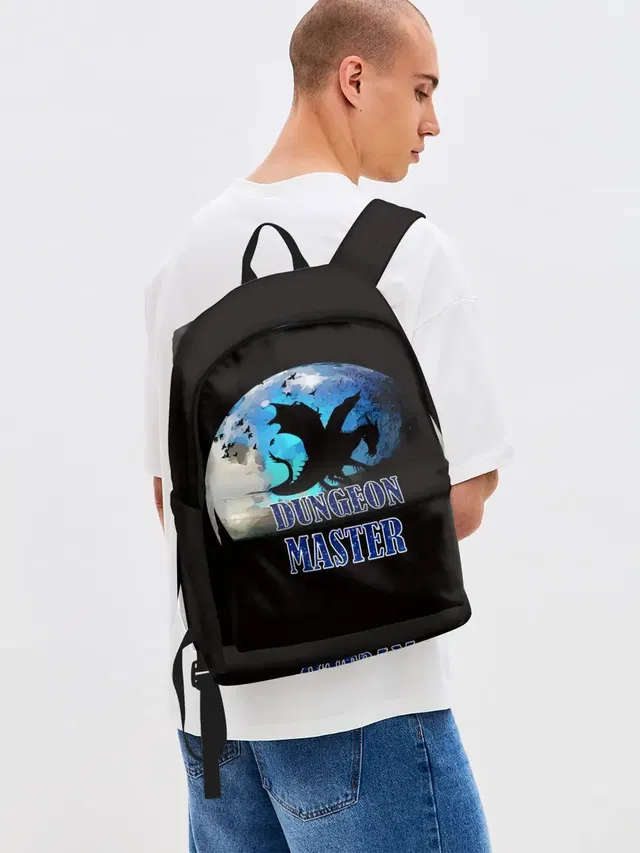 Джинсовый рюкзак с принтом «Dungeon Master»