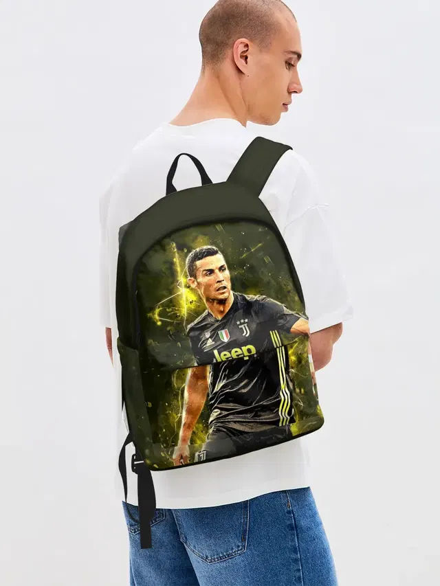 Джинсовый рюкзак с принтом «Ювентус — Cristiano Ronaldo»