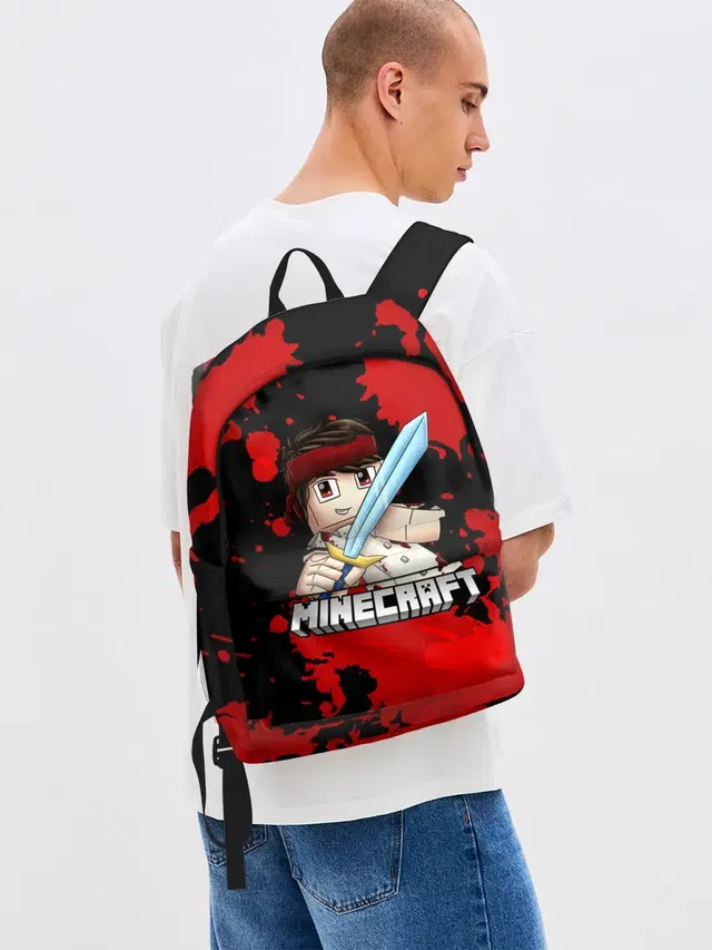 Стив с мечом Minecraft