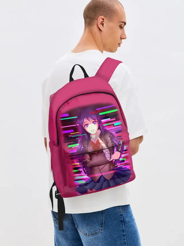 Джинсовый рюкзак с принтом «Literature Club Юри»
