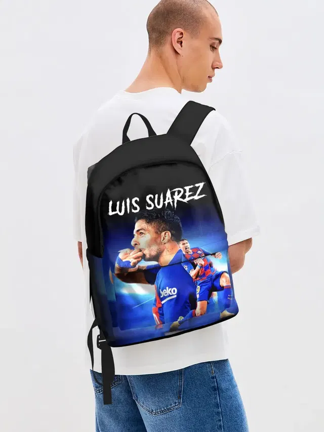 Джинсовый рюкзак с принтом «Luis Suarez Луис Суарес»
