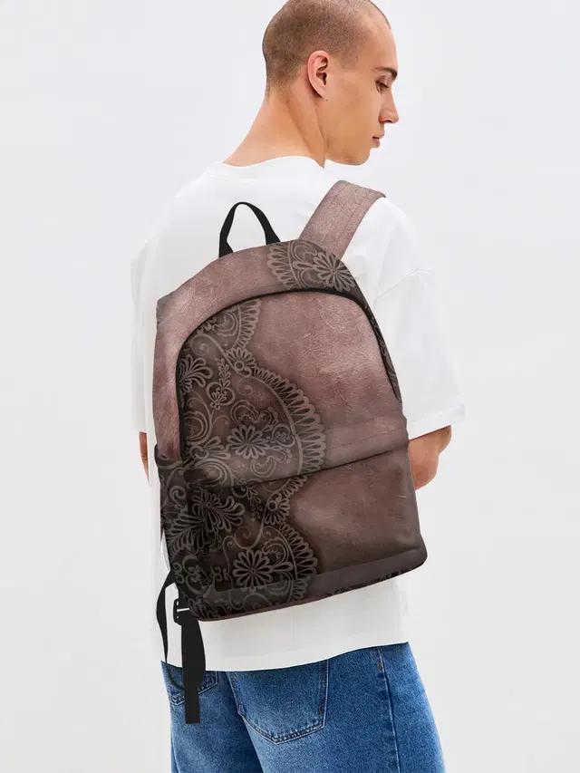 Джинсовый рюкзак с принтом «Lace, Pattern»