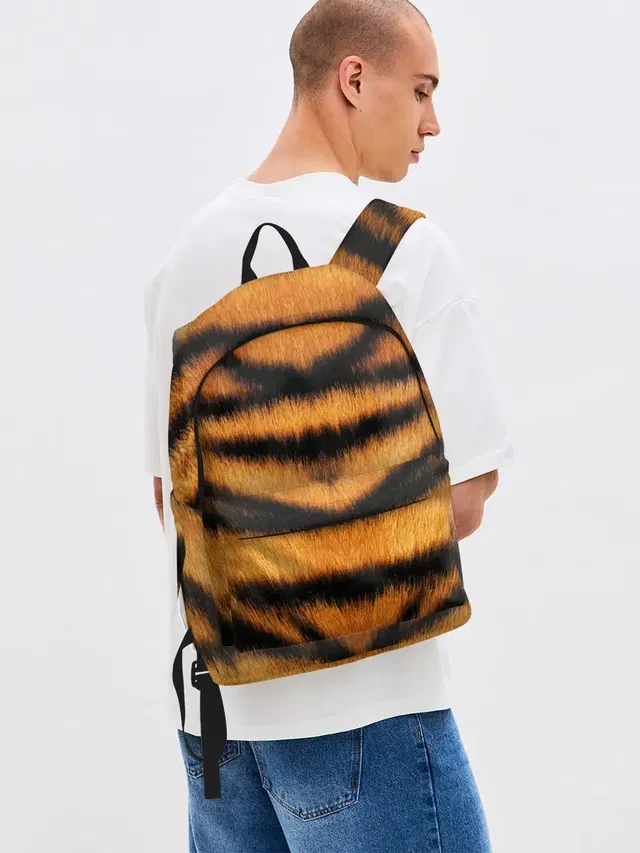 Джинсовый рюкзак с принтом «Tiger Wool»