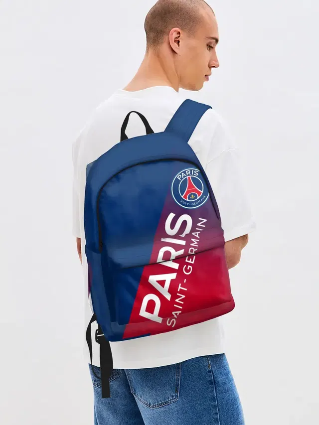 Джинсовый рюкзак с принтом «ПСЖ — ФК ПСЖ — PARIS SAINT GERMAIN»