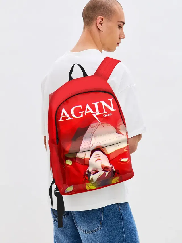 Джинсовый рюкзак с принтом «Игры — Hades Again dead»