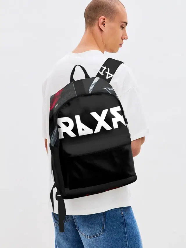 Джинсовый рюкзак с принтом «Scarlxrd»