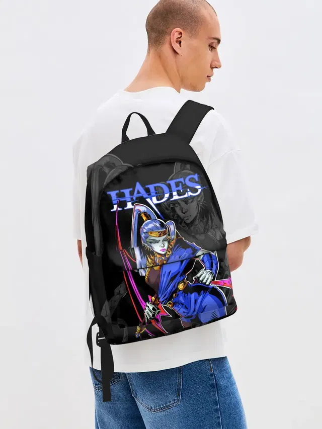 Джинсовый рюкзак с принтом «Hades Megaera»