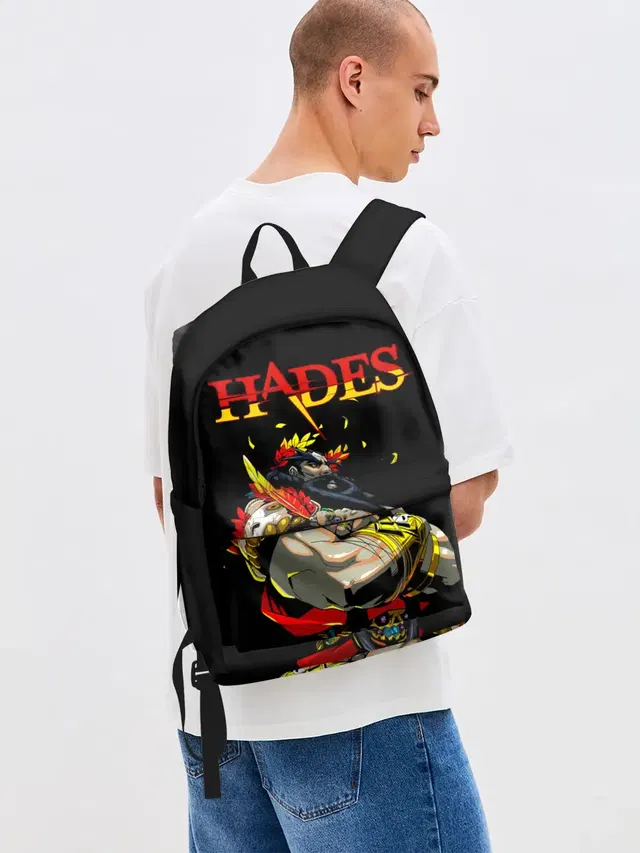 Джинсовый рюкзак с принтом «Hades (character)»