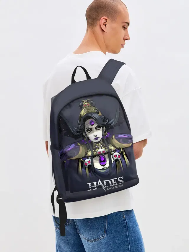 Джинсовый рюкзак с принтом «Hades — Hades Nyx»