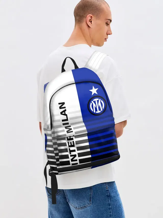 Джинсовый рюкзак с принтом «Inter Milan crest — INTER MILAN»