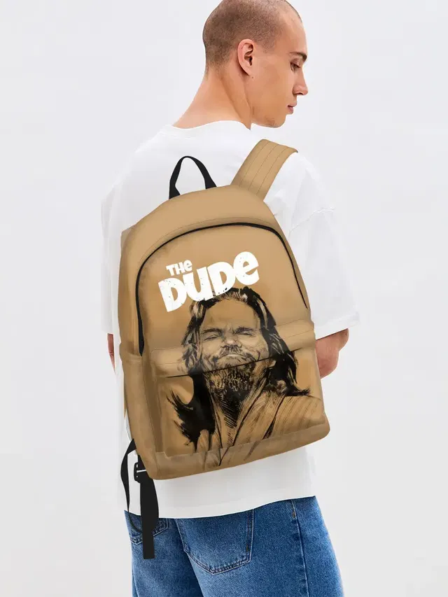 Джинсовый рюкзак с принтом «The Dude — The Big Lebowski»