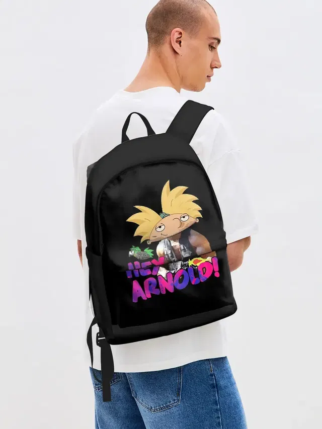 Джинсовый рюкзак с принтом «Эй, Арнольд — Hey Arnold»