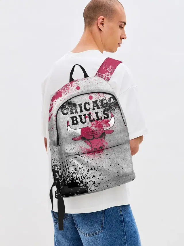 Джинсовый рюкзак с принтом «НБА — CHICAGO BULLS [8]»