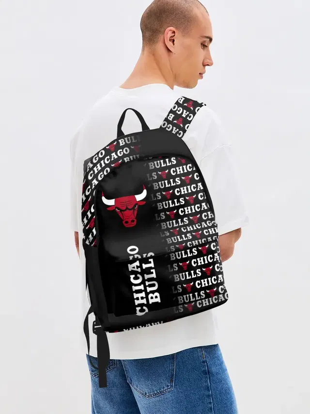 Джинсовый рюкзак с принтом «НБА — CHICAGO BULLS [7]»