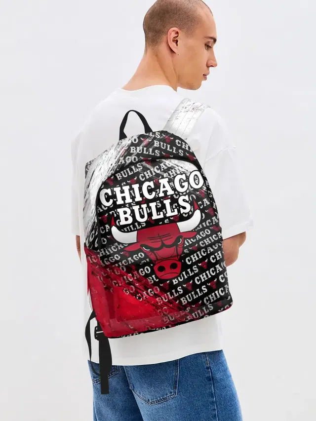 Джинсовый рюкзак с принтом «НБА — CHICAGO BULLS [6]»