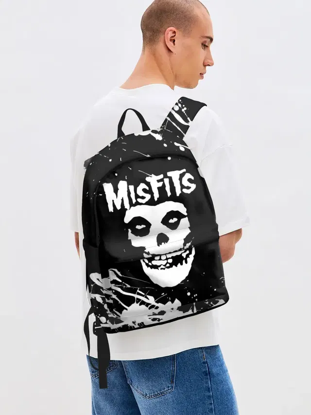 Джинсовый рюкзак с принтом «Misfits 4»