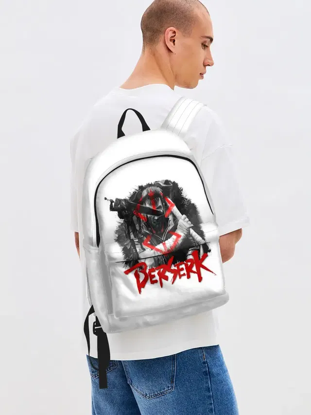 Джинсовый рюкзак с принтом «Берсерк — Берсерк - Berserk»