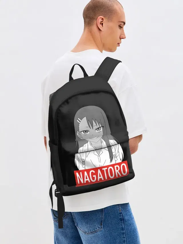 Джинсовый рюкзак с принтом «Не издевайся надо мной, Нагаторо — Miss Nagatoro»
