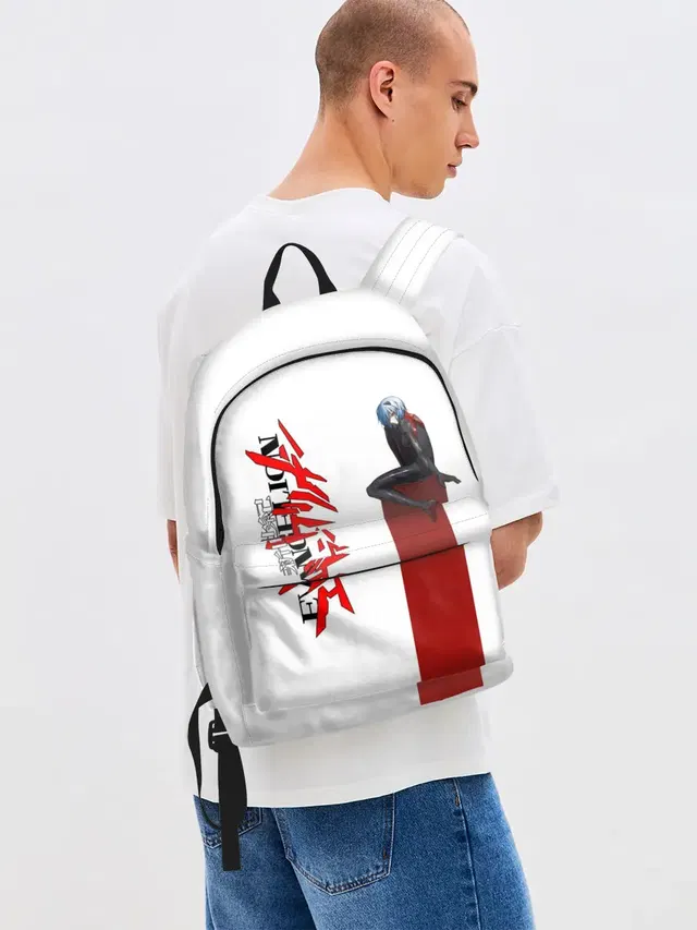 Джинсовый рюкзак с принтом «Evangelion Пилот EVA»