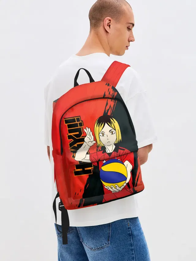 Джинсовый рюкзак с принтом «Kenma Kozume — Кенма Козуме, Haikyuu»
