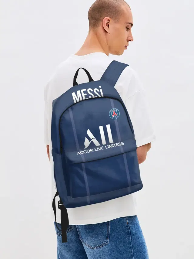 Джинсовый рюкзак с принтом «ПСЖ — Messi PSG Football»