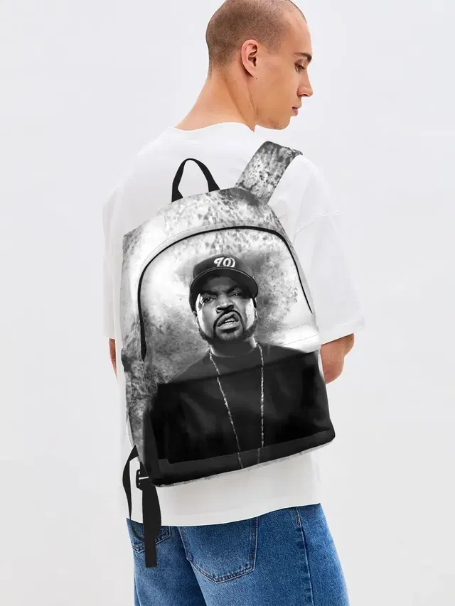 Джинсовый рюкзак с принтом «Ice Cube — Айс Куб»