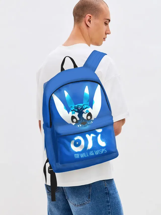 Джинсовый рюкзак с принтом «Ori and the will of the wisps»