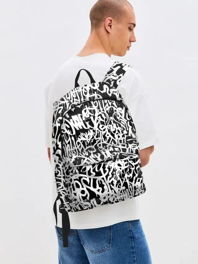 Graffiti white on black