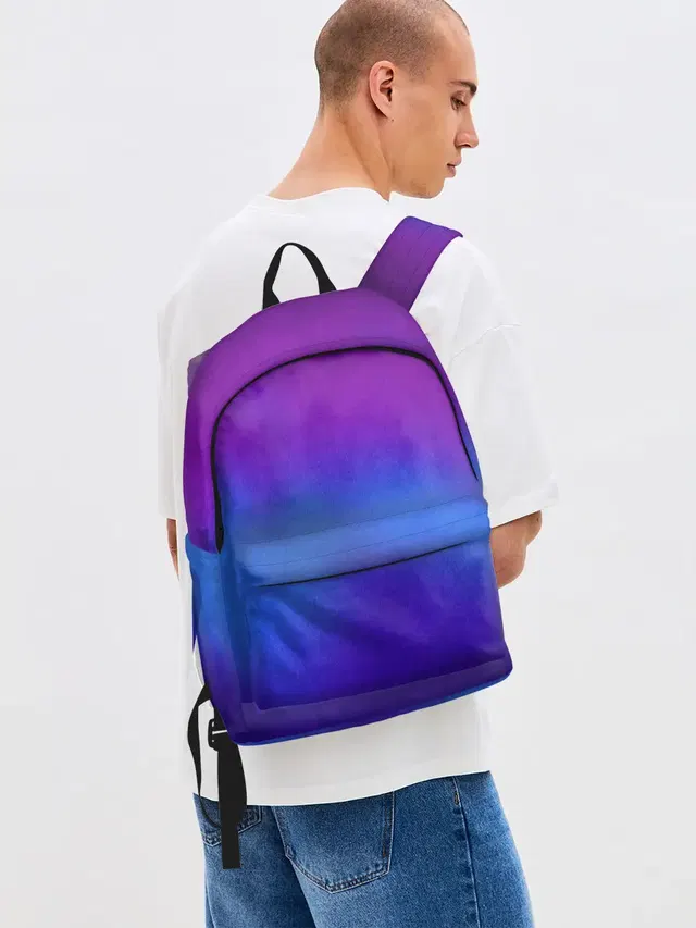 Джинсовый рюкзак с принтом «Leather gradient»