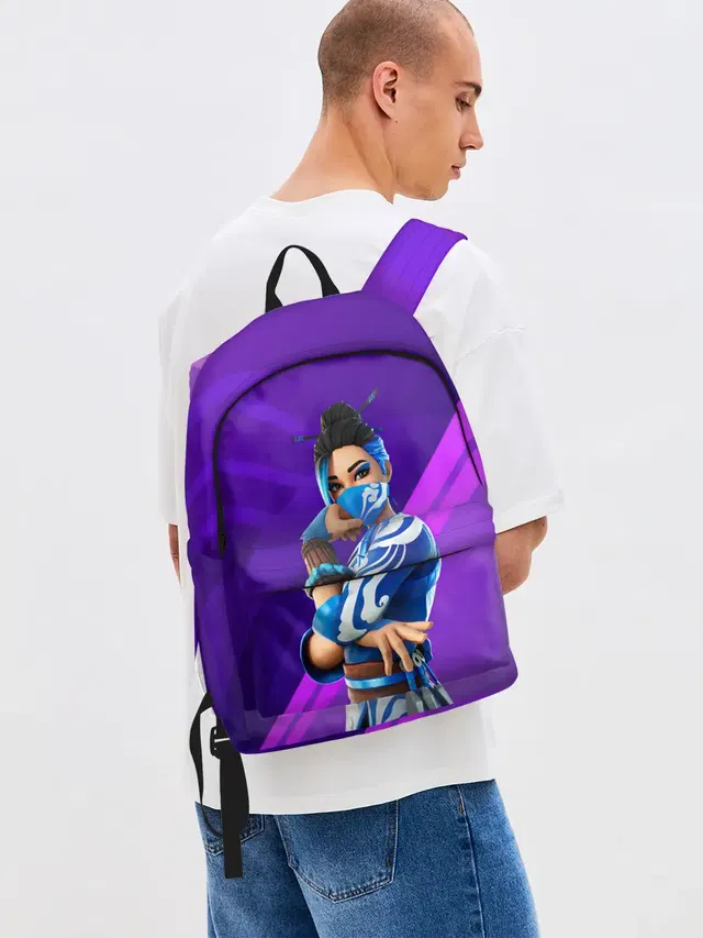 Джинсовый рюкзак с принтом «Fortnite Blue Jade»