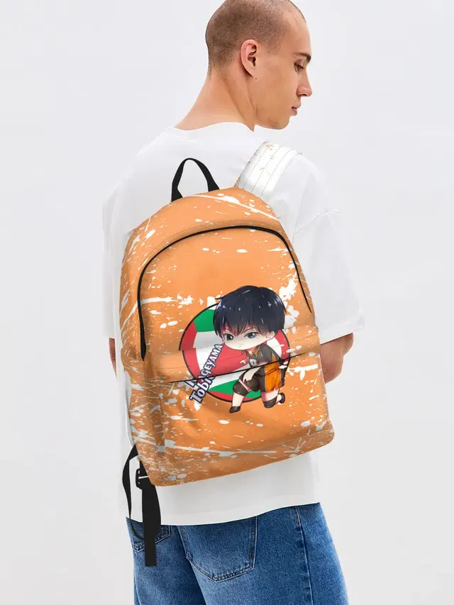 Джинсовый рюкзак с принтом «Kageyama tobio Haikyu»