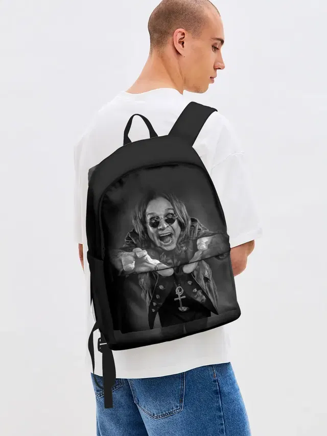 Джинсовый рюкзак с принтом «Ozzy Osbourne»