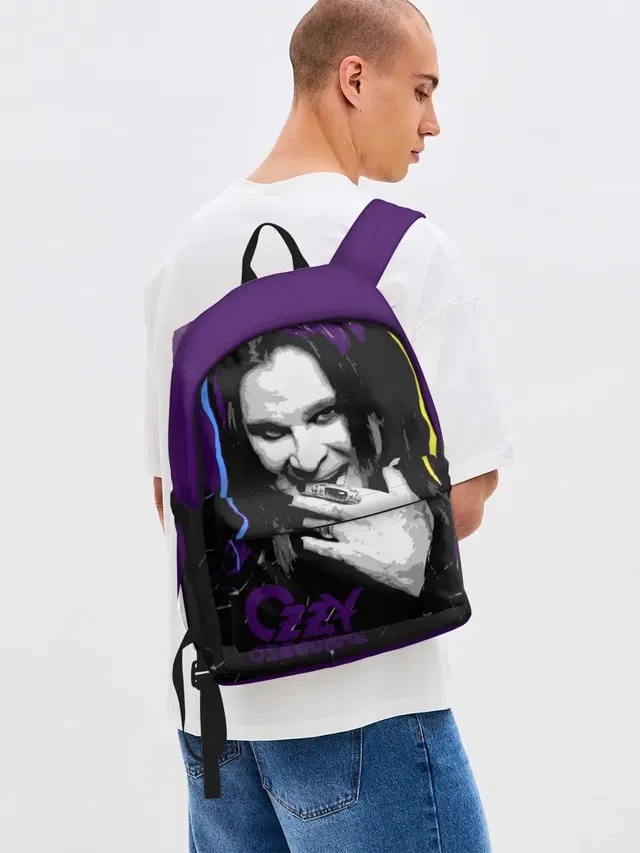 Джинсовый рюкзак с принтом «Ozzy Osbourne — Ozzy Osbourne, Оззи Осборн»