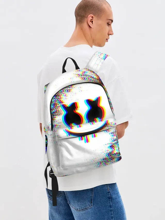 Джинсовый рюкзак с принтом «Marshmellow Glitch»