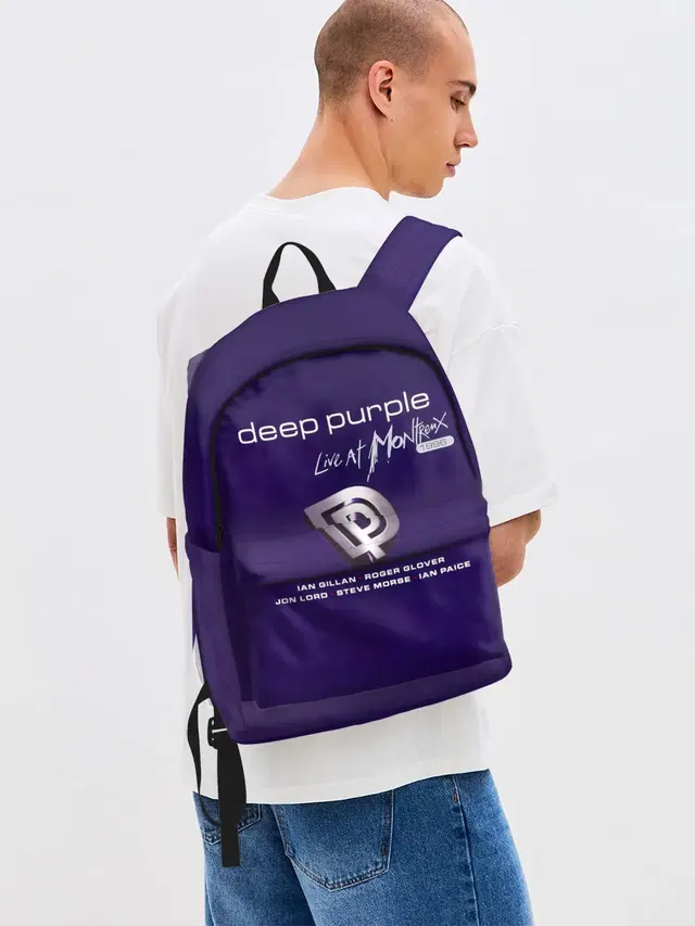 Джинсовый рюкзак с принтом «Deep Purple — Deep Purple - Live at Montreux 1996»