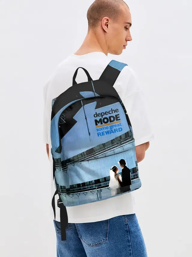 Джинсовый рюкзак с принтом «Depeche Mode — Some Great Reward - Depeche Mode»
