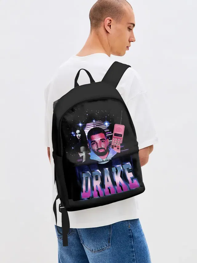 Джинсовый рюкзак с принтом «Drake — ДРЕЙК ГРЭМ»