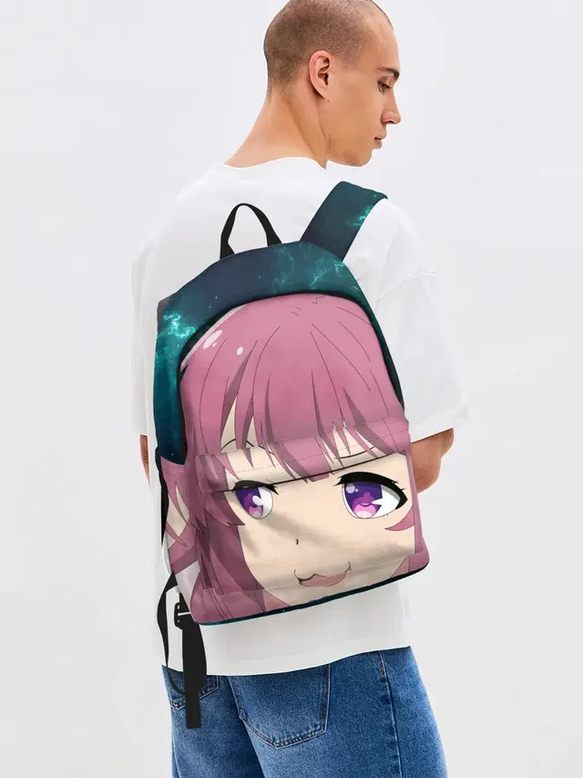 Джинсовый рюкзак с принтом «Karasuma Chitose Girlish number»