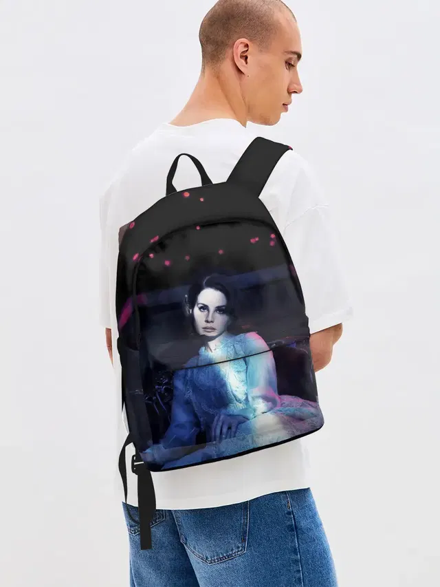 Джинсовый рюкзак с принтом «Lana Del Rey — Нежная Лана»
