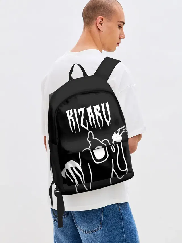 Джинсовый рюкзак с принтом «Kizaru»