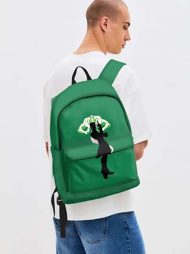 Джинсовый рюкзак с принтом «Kakyoin. Jo Jo»