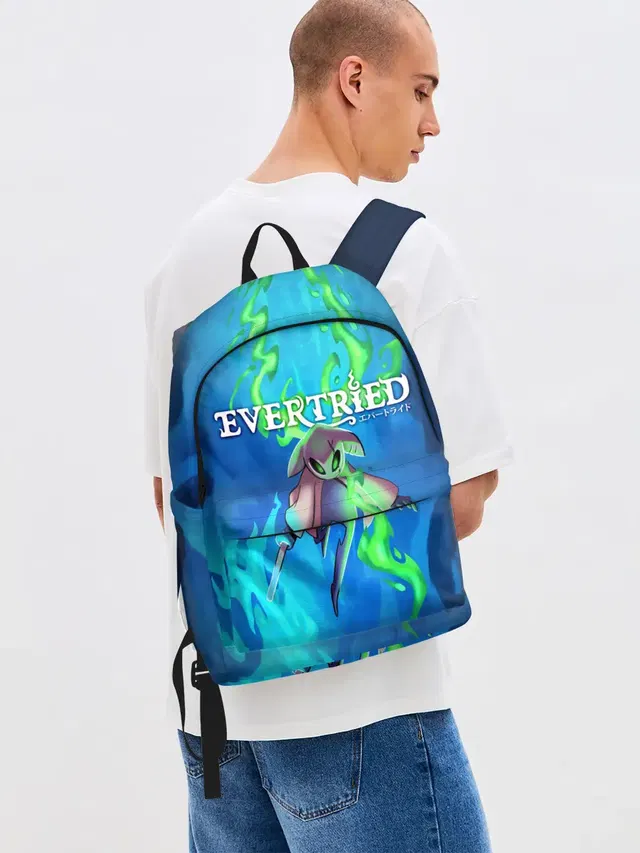 Джинсовый рюкзак с принтом «Evertried Ролевая Игра»