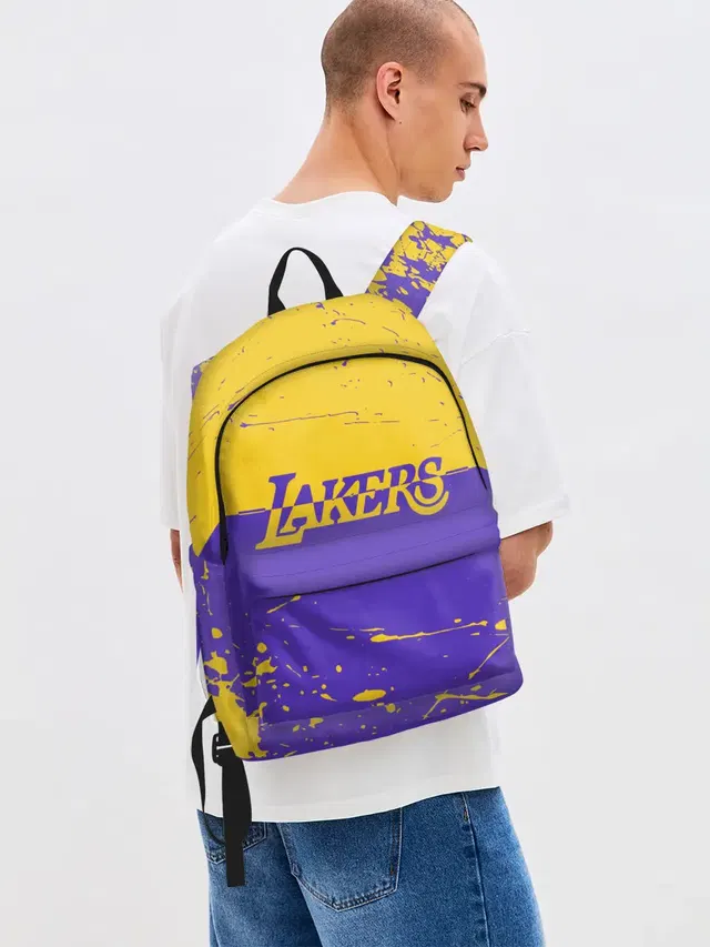 Джинсовый рюкзак с принтом «Лейкерс — Kobe Bryant - Los Angeles Lakers - NBA»