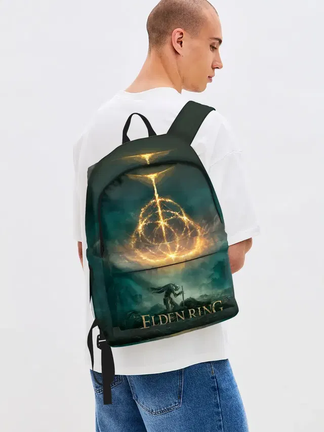 Джинсовый рюкзак с принтом «Elden Ring — Elden Ring Game Art»