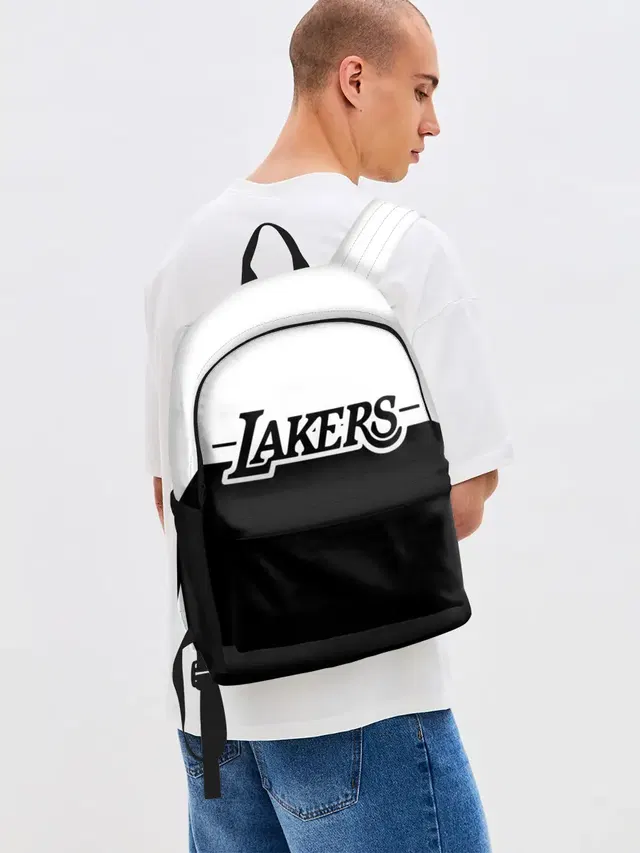 Джинсовый рюкзак с принтом «Лейкерс — Kobe Bryant - Los Angeles Lakers.»